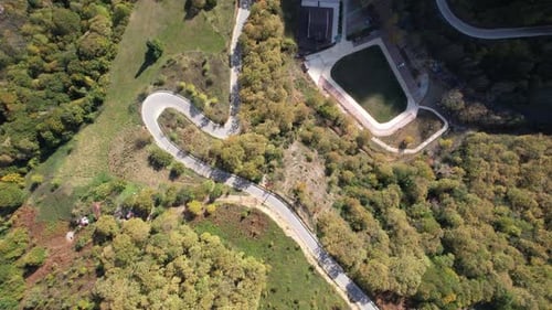 Aerial Rural Road