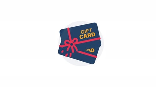 4k Gift Card Animation Video