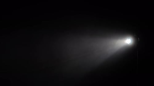 Real Optical Lens Flare on Black Background