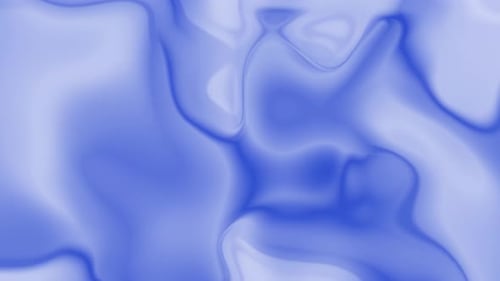 Abstract Blue Liquid Flowing Dynamic Motion Background