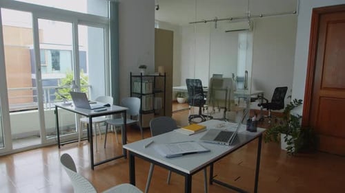 Part of Modern Office Workspace Interior