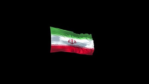 Iran Flag With Alpha Channel