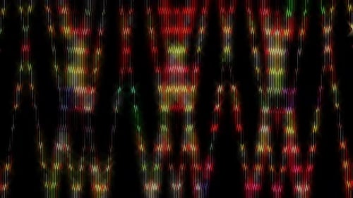 Dynamic Neon Wavy Lines Abstract Background