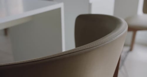 Modern Office Interior with Elegant Leather Chairs and Desks