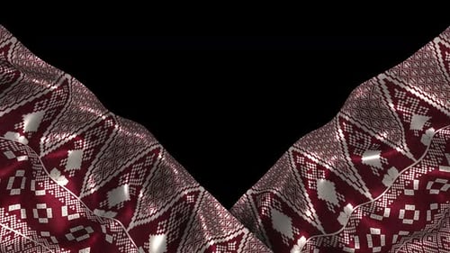 Indonesia Ethnic Silk Pattern Cloth Fabric Songket Minang Minangkabau Padang Maroon Alpha Channel