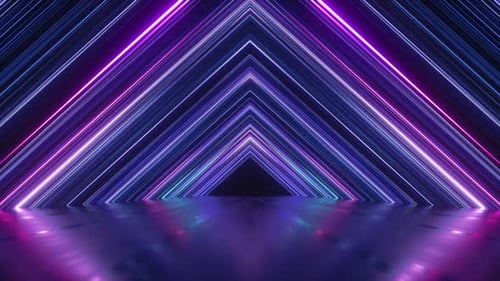 abstract neon background with glowing lines