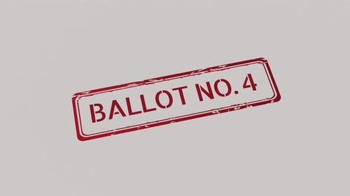 BALLOT NUMBER 4 Stamp