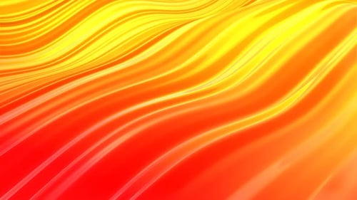 Red And Yellow Gradient Abstract Waves Background Vj Loop I 4K