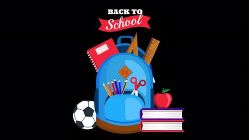 Back To School Animation 4K