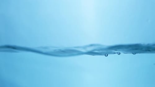 Abstract Rippling Blue Water Close Up