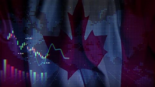 Canada Waving Flag Loop Terms In The Stock Market
