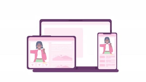 Animierte plattformübergreifende Software