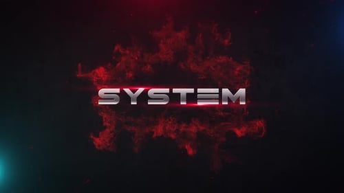 Dynamic Futuristic Text Reveal with Fiery Smoke and Metallic Look