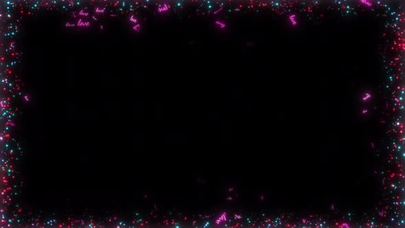 Particles Frame Animation. Square and Circle Particle Border. Looping ...
