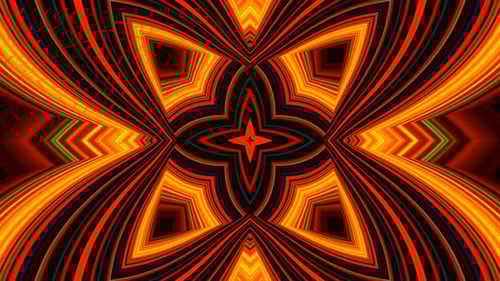 The Shimmer of a Kaleidoscope with Bright Colors