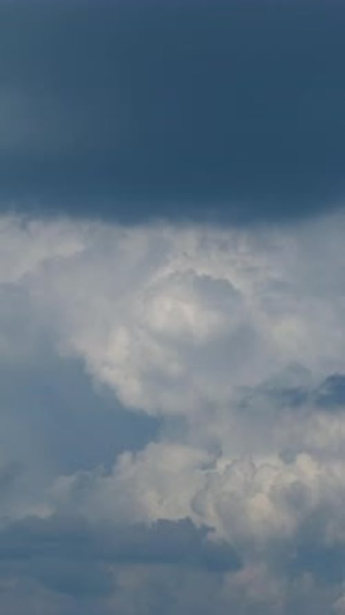 Clouds Moving Across Blue Sky Time Lapse