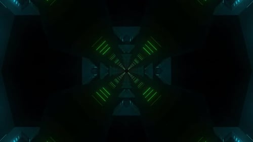 Dynamic neon tunnel animation for modern futuristic backgrounds