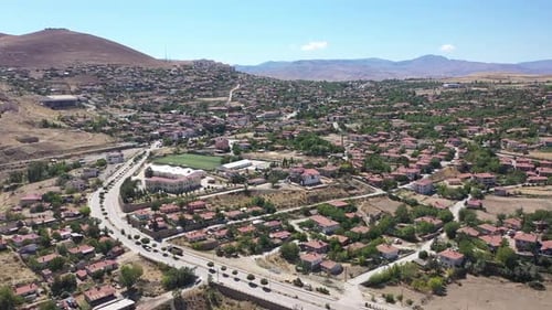 Divrigi Town Of Sivas City With Aerial View