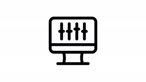 animação do ícone da linha de configurações