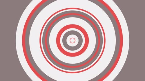 Expanding Concentric Circles Geometric Abstract Background Loop