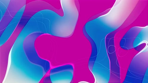 Colorful Dynamic Abstract Liquid Morphing Shapes Background