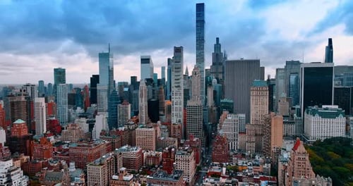 Multi-storied buildings and skyscrapers of amazing New York, USA.
