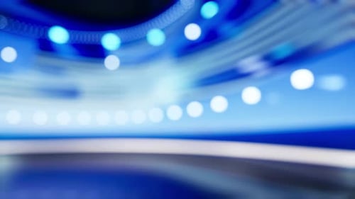 Background For Tv News Broadcast. Virtual Studio Background