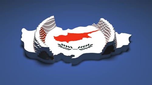3D Cyprus Map Reveals with Block Animation