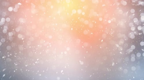 Christmas Snow And Snowflakes Bokeh Background 28