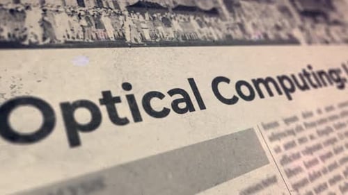 Optical Computing Newspaper Headline Reveal