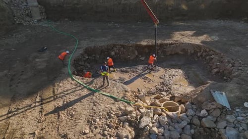 Tapices de construcción turcos vistas desde arriba