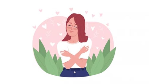 Autoestima isolada animada