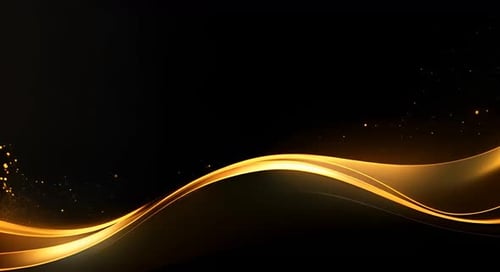 Elegant Golden Fluid Waves Motion Graphic Background