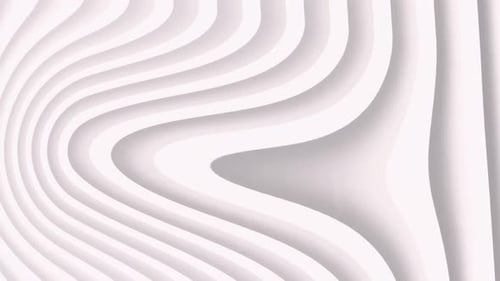 Abstract Wavy White Lines Fluid Looping Background