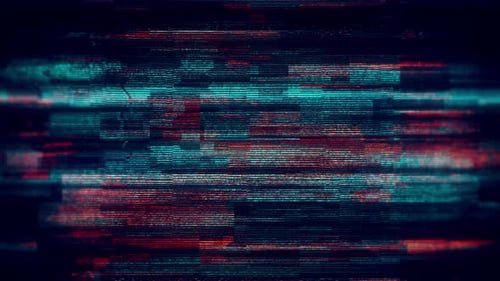 Dynamic Digital Glitch Noise Loop Background