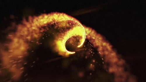 Dynamic Sparkle Particle Trails Logo Reveal Transition