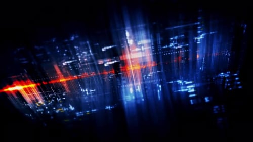 Futuristic Data Matrix Simulation Background 02