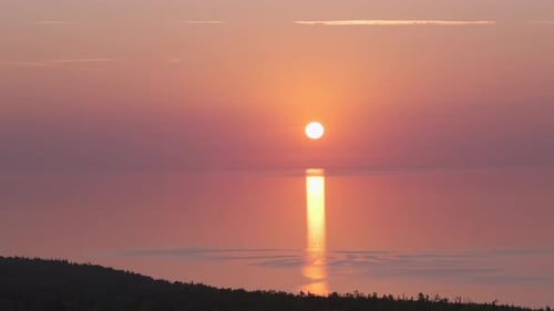 Sunshine Reflection Path Sunrise Over Ocean