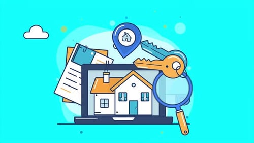 Real Estate Property Search Animation | House Rental and Mortgage Explainer Video 4K