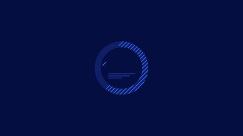 Dynamic Geometric Circle Line Logo Reveal Intro