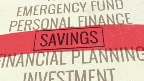 Savings 3D Scrolling Title Animation