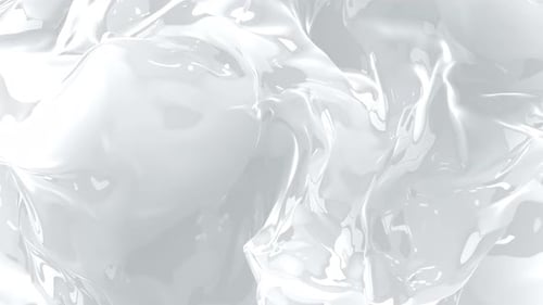 Abstract White Fluid Waving Motion Background Loop