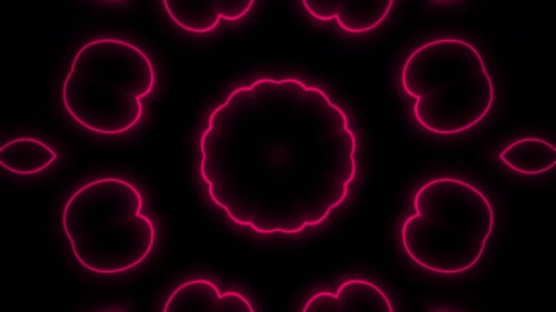 Stunning Neon Wave Background
