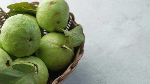 Close Up of Slice of Guava on Table