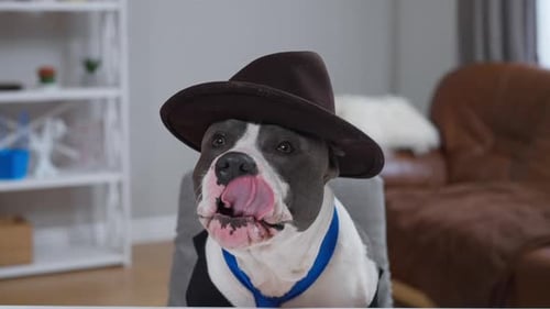 A Funny Video Features Two Charming Dogs in Stylish Outfits Having Fun