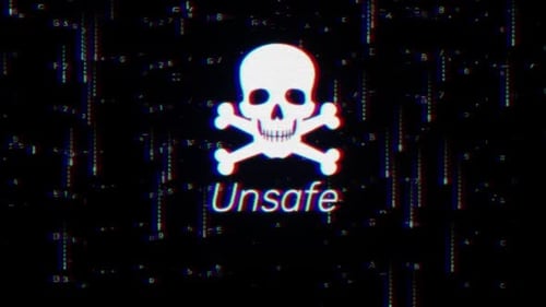 Unsafe Concept Wallpaper Background For Digital Chaos, Hacking