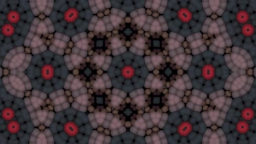 Abstract Geometric Kaleidoscope Pattern Background Animation
