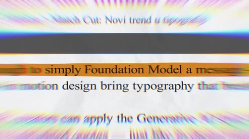 Dynamic Text Reveal with Glitch Chromatic Aberration Effect