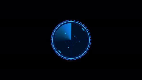 Radar Scanning loop. Radar screen animation. Signal transmitted sonar ...