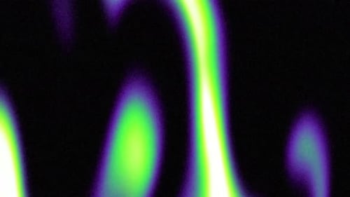 Abstract black purple green speckled grain background, bright color gradient shape, noise texture po